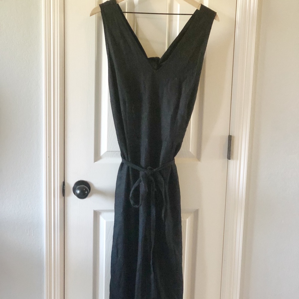 WhoWhatWear XXL Full Linen Jumpsuit